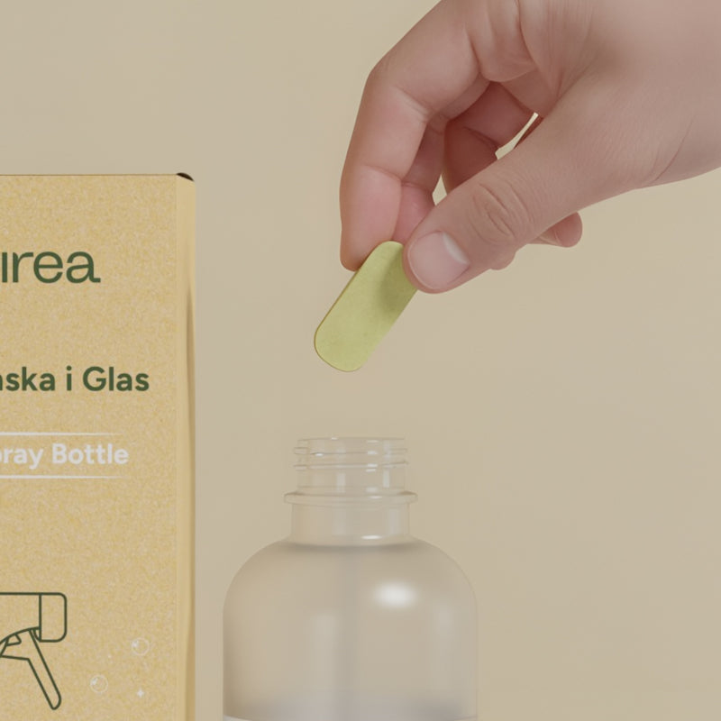 Universal rengøringstabs 3-pak med glasflaske